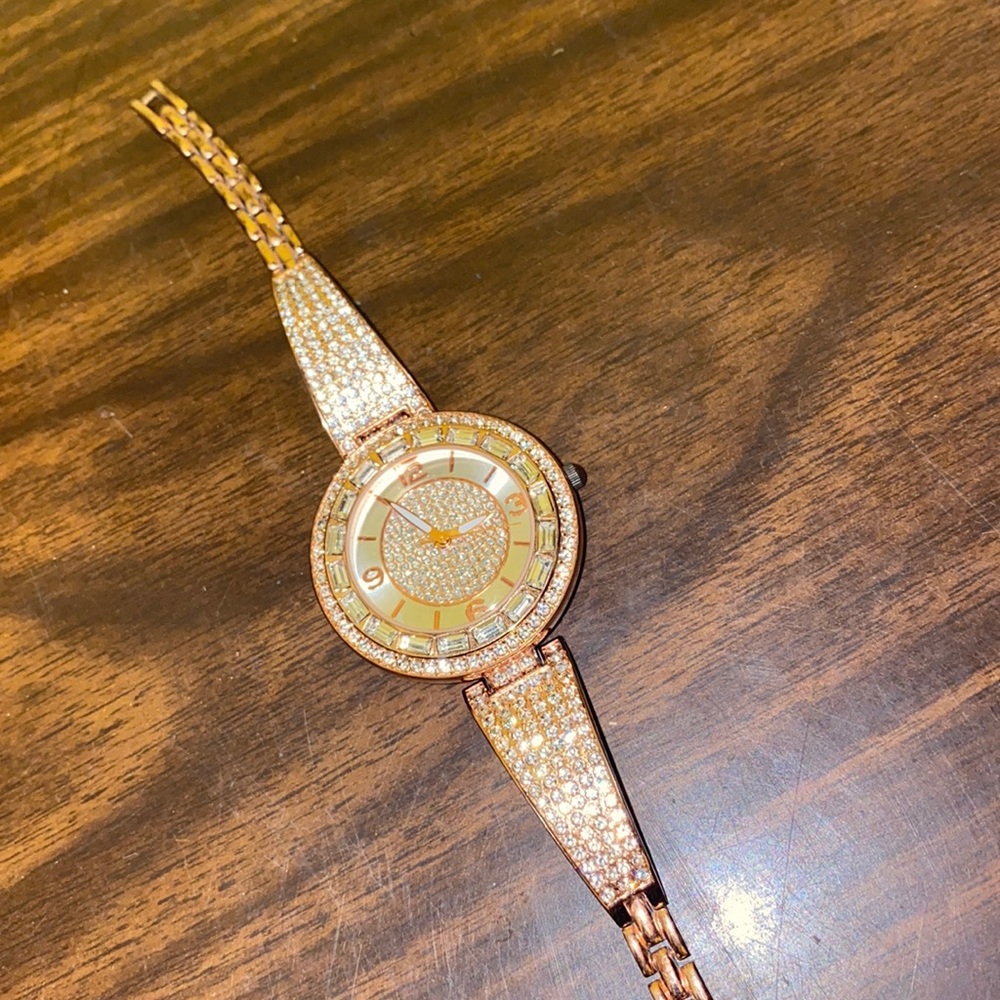 Rose gold watch